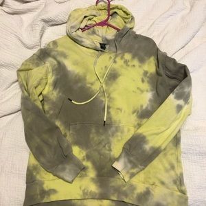 Wild Fable Green Tie Dye Hoodie